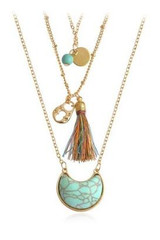 Multilayer Stone Pendant