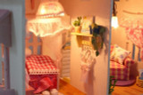 Hot Sale DIY Doll House Wooden Miniatura dollhouse Miniature Doll House With Furniture Kit Villa LED Lights Birthday Gift