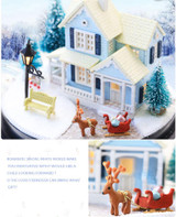 Doll House Miniature DIY Dollhouse With Furnitures Wooden House Christmas house Toys For Children Birthday Gift