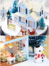 Doll House Miniature DIY Dollhouse With Furnitures Wooden House Christmas house Toys For Children Birthday Gift