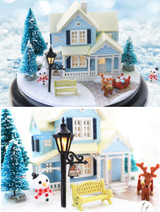 Doll House Miniature DIY Dollhouse With Furnitures Wooden House Christmas house Toys For Children Birthday Gift