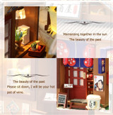 Cutebee Doll House Furniture Miniature Dollhouse DIY Miniature House Room Box Theatre Toys for Children stickers DIY Dollhouse K