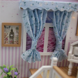 Doll House Miniature  With Furnitures Wooden House Stars Sky Toys For Children Birthday Gift