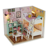 Doll House Miniature  With Furnitures Wooden House Stars Sky Toys For Children Birthday Gift