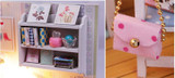 Doll House Miniature  With Furnitures Wooden House Stars Sky Toys For Children Birthday Gift