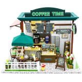 DIY Doll House Wooden Doll Houses Miniature dollhouse Furniture Kit Toys for Children Gift  Time travel