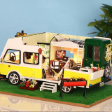 DIY Doll House Wooden Doll Houses Miniature dollhouse Furniture Kit Toys for Children Gift  Time travel