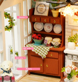 CUTEBEE Doll House Miniature DIY Dollhouse With Furnitures Wooden House Toys For Children Birthday Gift Z007