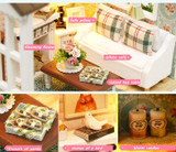 CUTEBEE Doll House Miniature DIY Dollhouse With Furnitures Wooden House Toys For Children Birthday Gift Z007