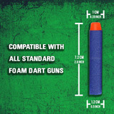 300 Pack, Nerf Compatible Foam Toy Darts by Ray Squad, Premium Refill Bullets for N-Strike Elite Guns, Universal Dart Ammo Pack, Firm and Safe Nerf Gun Compatible Bullet Accessories
