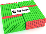 Ray Squad 150 Pack Waffle Darts Green with Red Tips by Compatible with N-Strike Elite Series Blasters