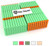 Green 300-Pieces Set, Ultimate Nerf Foam Toy Darts By Ray Squad, Premium Refill Bullets For N-Strike Guns, Universal Mega Pack, Firm and Safe Nerf Accessories Amazing Precision Control