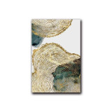 Golden Leaf and Trunk Canvas Print  - Abstract Wall Art (Unframed)