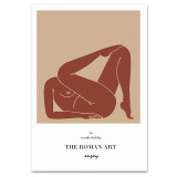Modern Woman Canvas Print Set - Geometric Style Wall Art (Unframed)