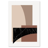 Modern Woman Canvas Print Set - Geometric Style Wall Art (Unframed)