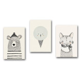 Kids & Nursery Canvas Print  - Nordic Wall Art (Unframed)