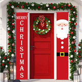 Santa Claus Banner Christmas Decoration For Home Merry Christmas