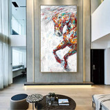 Modern Graffiti Horses Art Canvas Paintings On The Wall