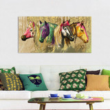 Horses Portrait For Living Room Home Decor No Frame