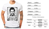 Pablo Escobar T Shirt Colombian Drug Lord