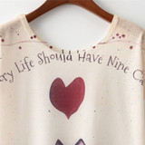 Cute Cat Summer Novelty Women T Shirt