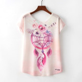 Cute Cat Summer Novelty Women T Shirt