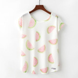 Cute Cat Summer Novelty Women T Shirt
