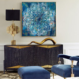 Abstract Mandala Flower Wall Art