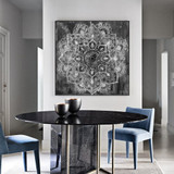 Abstract Mandala Flower Wall Art