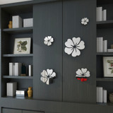 5 pcs Flower Pattern Wall Sticker Home Decor 3D size: 100x100cm