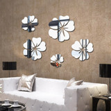 5 pcs Flower Pattern Wall Sticker Home Decor 3D size: 100x100cm