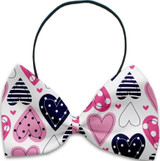 Hippy Love - Fun Party Themed Bowtie 2-Pack set with Charm Accessory for Dogs or Cats