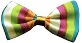 Super Fun & Festive Bow Tie for Small Dogs in Funky Stripes