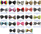 Super Fun & Festive Bow Tie for Small Dogs in Black/White Stripe