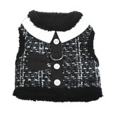 Doggie Design Tweed Plush Faux Minky Fur Harness Vest with Leash - available in 2 colors