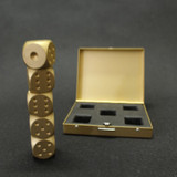 Dice with case Aluminum Whiskey Stones Rocks for Drinks