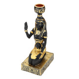 Resin Figurines Candleholder Retro Ancient Egyptian Goddess Sphinx Anubis