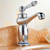 Tradizionale: Bathroom Faucet | Antique Bronze Finish Brass Basin Sink Solid Brass Faucets