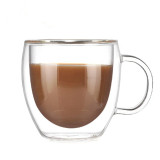 Double Wall Glass Cup Transparent Drinkware