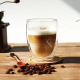 Double Wall Glass Cup Transparent Drinkware