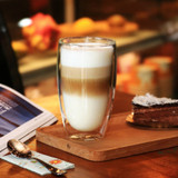 Double Wall Glass Cup Transparent Drinkware