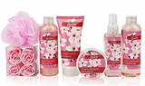 Bath and Body - Spa Gift Baskets for Women & Girls, Cherry Fragrance, Spa Kit