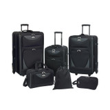 Sky View Expandable Luggage Value Set - 6 Pc (Available in 2 colors)