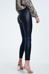 Push Up High Waist Black Pants in Super Skinny Fit Push Up High Waist Black Pants in Super Skinny Fit