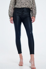 Push Up High Waist Black Pants in Super Skinny Fit Push Up High Waist Black Pants in Super Skinny Fit