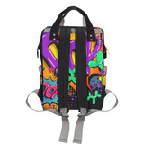 Banksy Backpack - Leaky Squeaky BOOM! (black)