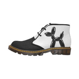 Classic Black And White - Men's Wazza Canvas Boots (SIZE 7-12)