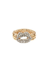 Rhinestone Lip Stretch Ring