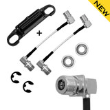 Bracket with adjustable hole distance & Cables Kit for All ALIENTECH PRO / DUO Antenna