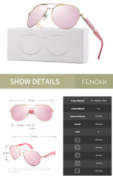 FENCHI Polarized Vintage Women's Sunglasses